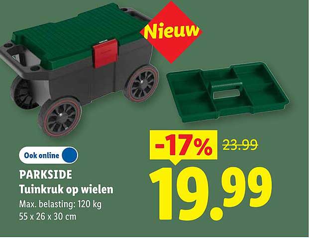 PARKSIDE Tuinkruk op wielen Nieuw -17%