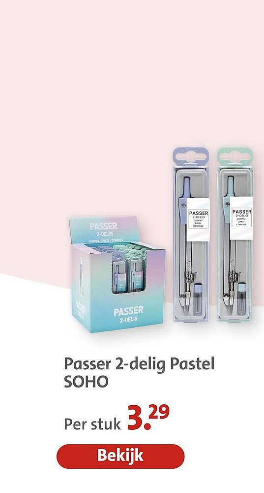 Passer 2-delig Pastel SOHO