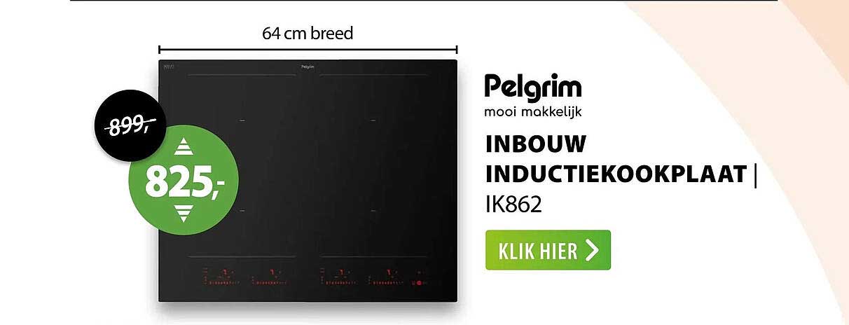 Pelgrim INBOUW INDUCTIEKOOKPLAAT | IK862