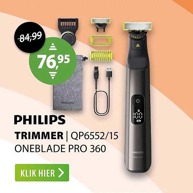 PHILIPS TRIMMER | QP6552/15 ONEBLADE PRO 360