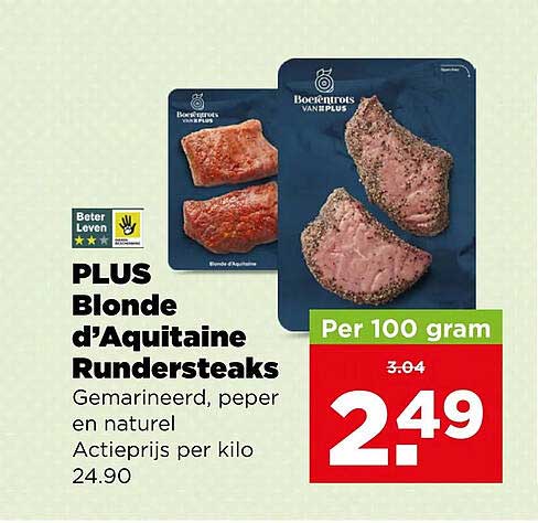 PLUS Blonde d'Aquitaine Rundersteaks
