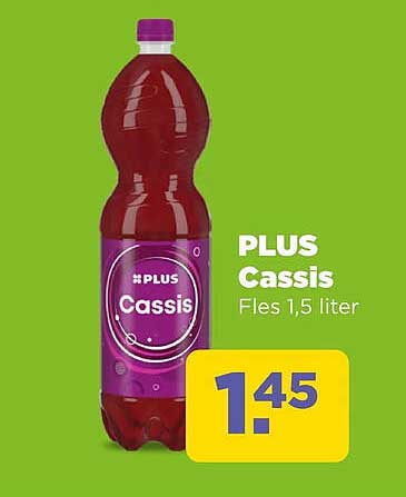 PLUS Cassis Fles 1,5 liter