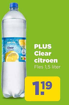 PLUS Clear citroen Fles 1,5 liter