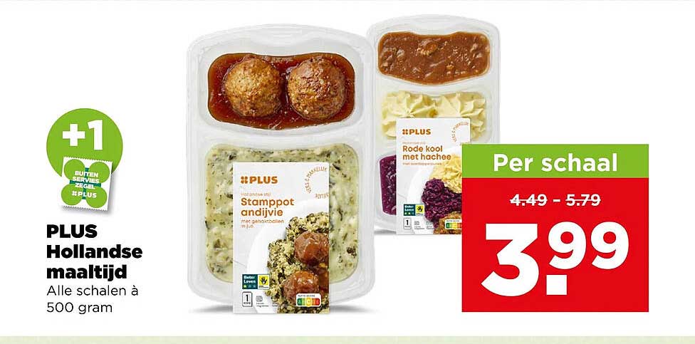 PLUS Hollandse maaltijd Alle schalen à 500 gram