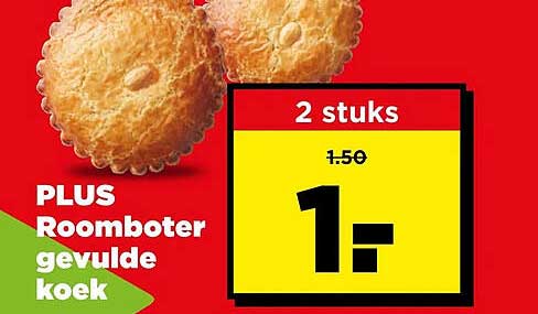 PLUS Roomboter gevulde koek