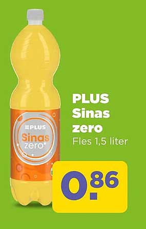 PLUS Sinas zero Fles 1,5 liter