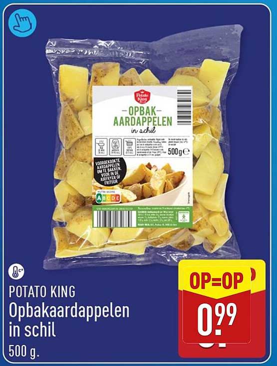 POTATO KING Opbakaardappelen in schil 500 g.