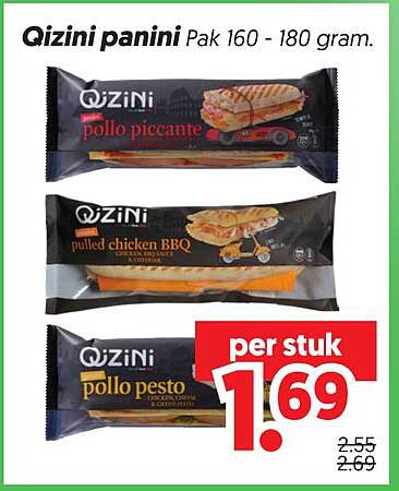 Qizini panini Pak 160 - 180 gram.