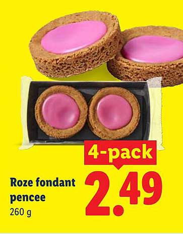Roze fondant pencee