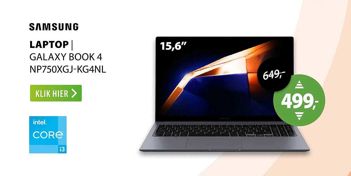 SAMSUNG LAPTOP | GALAXY BOOK 4 NP750XGJ-KG4NL