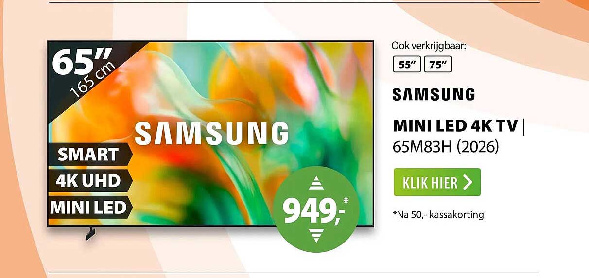 SAMSUNG MINI LED 4K TV | 65M83H (2026)