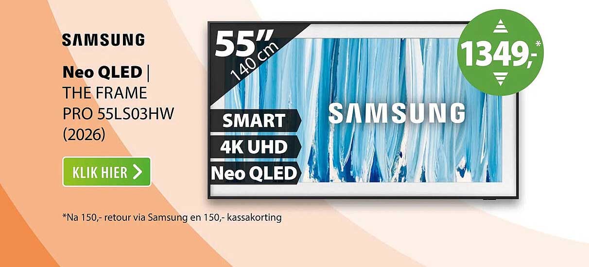 Samsung Neo QLED THE FRAME PRO 55LS03HW (2026)