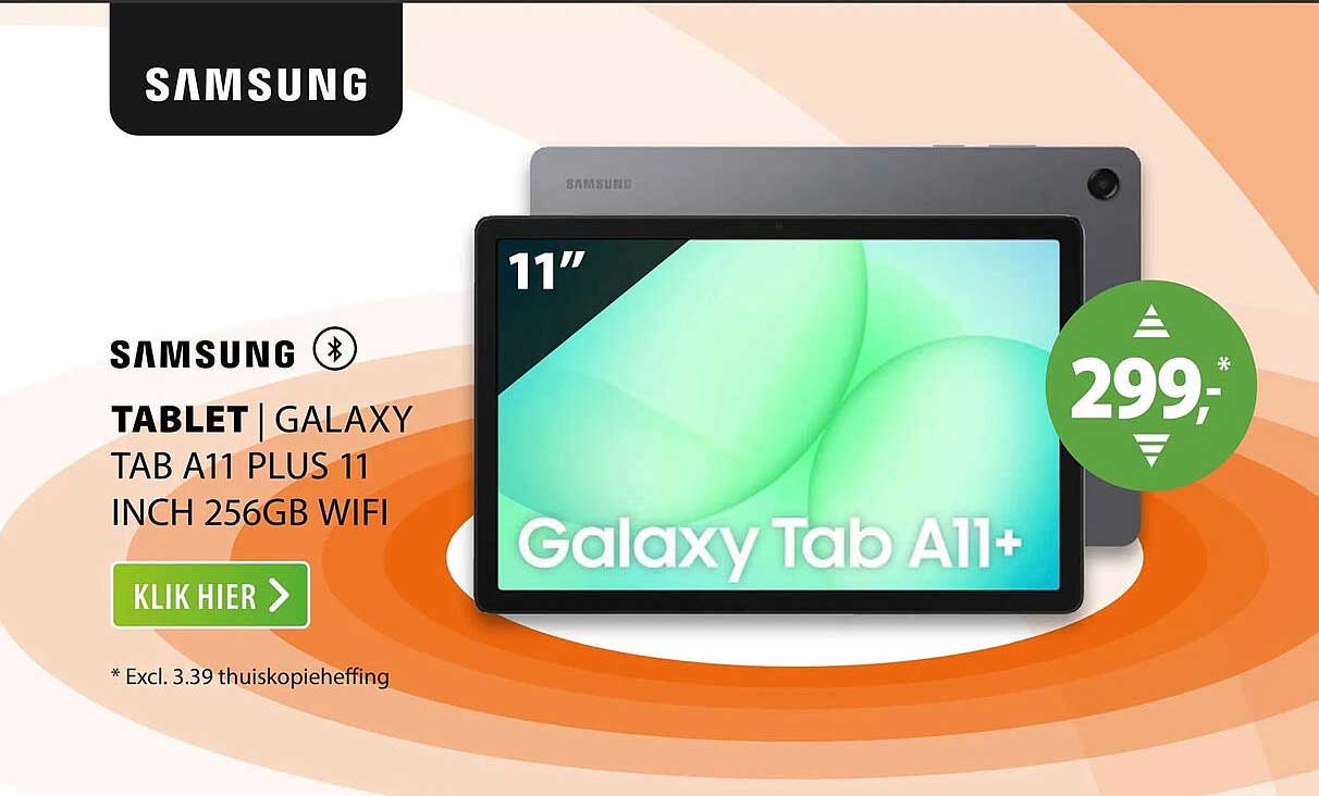 SAMSUNG TABLET | GALAXY TAB A11 PLUS 11 INCH 256GB WIFI