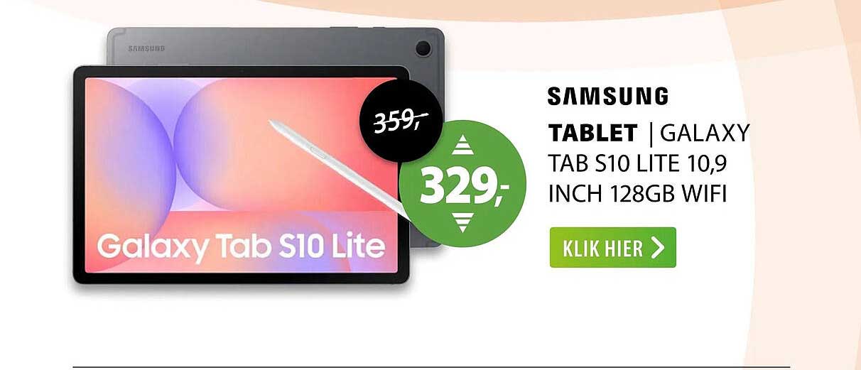 SAMSUNG TABLET | GALAXY TAB S10 LITE 10,9 INCH 128GB WIFI