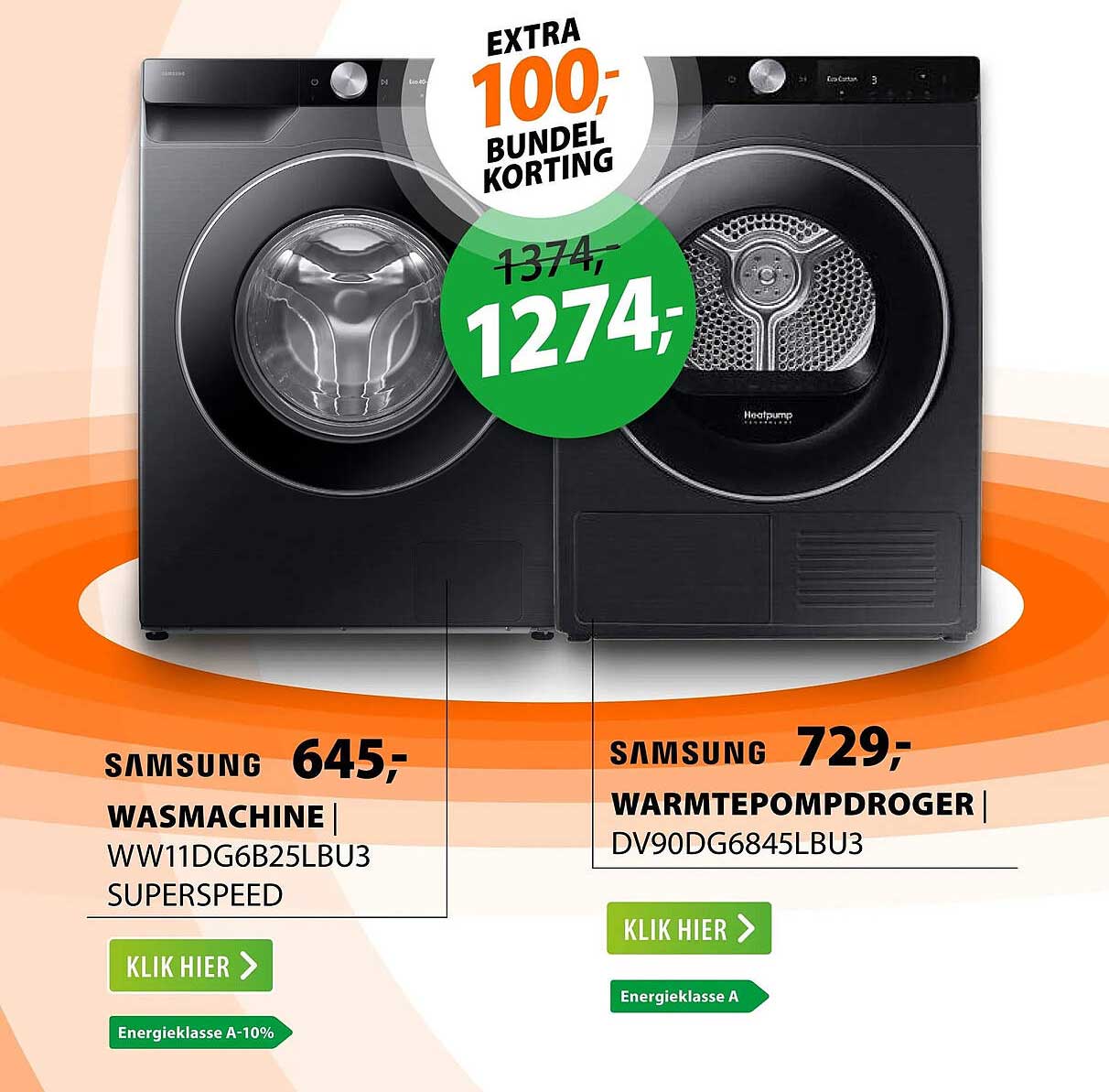Samsung wasmachine WW11DG6B25LBU3 Superspeed