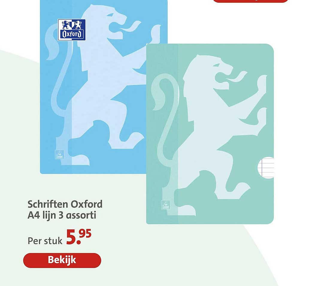 Schriften Oxford A4 lijn 3 assorti