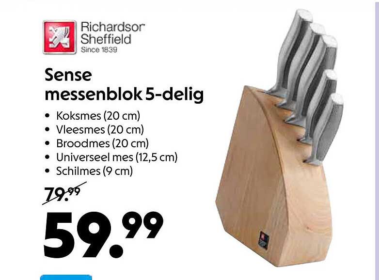 Sense messenblok 5-delig