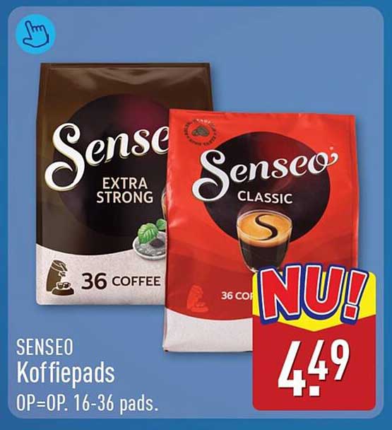 Senseo Koffiepads OP=OP. 16-36 pads.