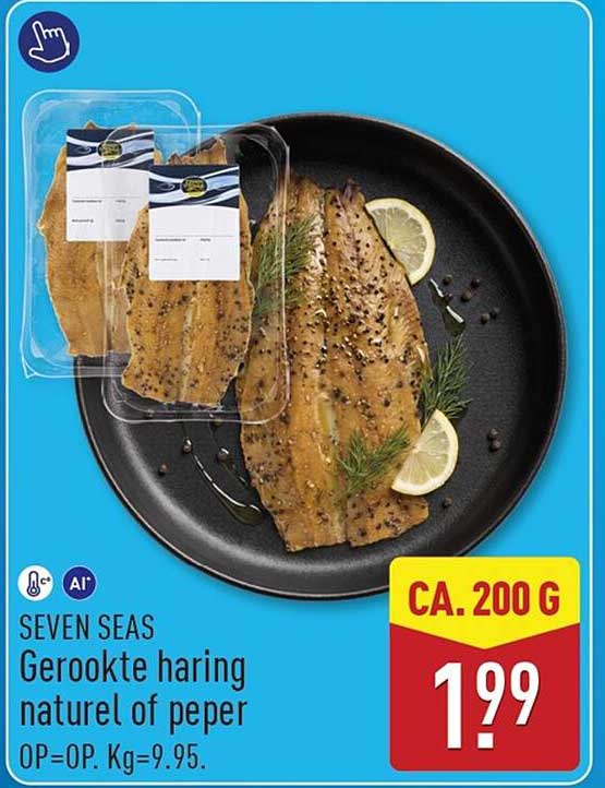 SEVEN SEAS Gerookte haring naturel of peper