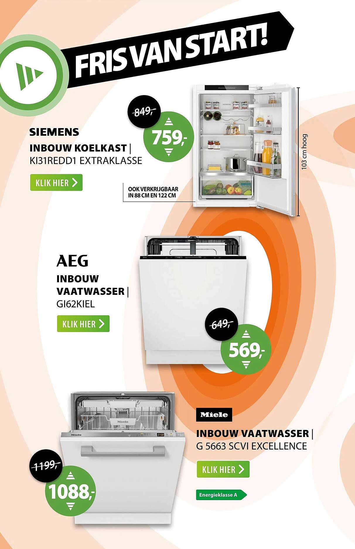 SIEMENS INBOUW KOELKAST | KI31REDD1 EXTRAKLASSE