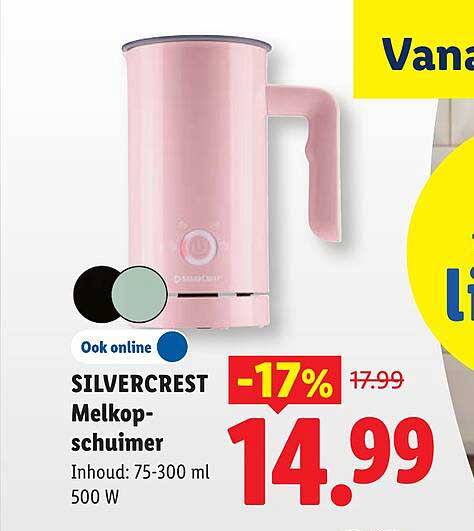 SILVERCREST Melkopschuimer -17%