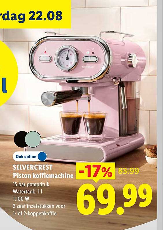 SILVERCREST Piston koffiemachine -17%
