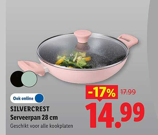 SILVERCREST Serveerpan 28 cm Geschikt voor alle kookplaten -17%