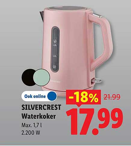 SILVERCREST Waterkoker -18%