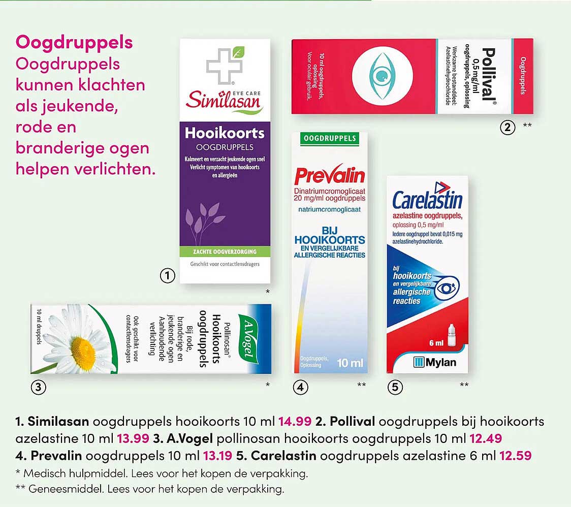 Similasan oogdruppels hooikoorts 10 ml