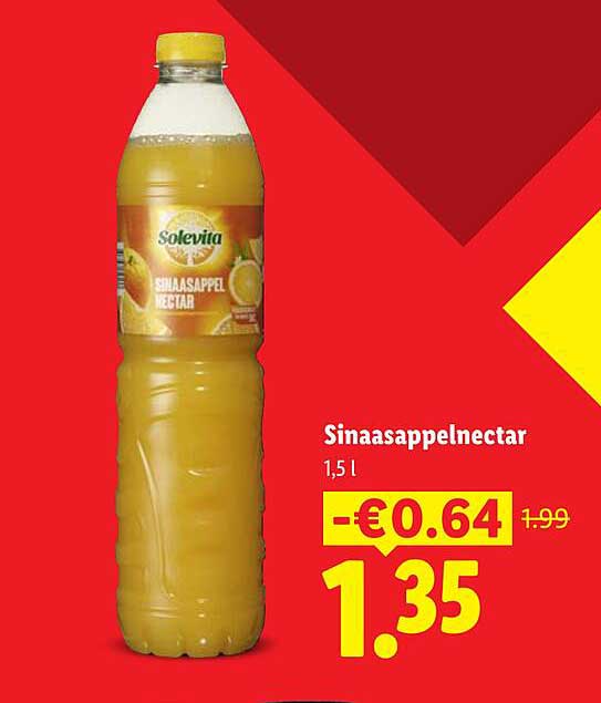 Sinaasappelnectar 1,5 l