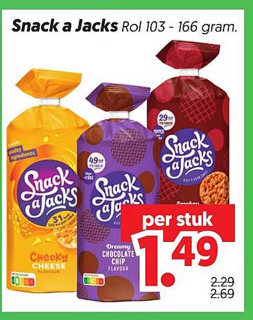 Snack a Jacks Rol 103 - 166 gram.