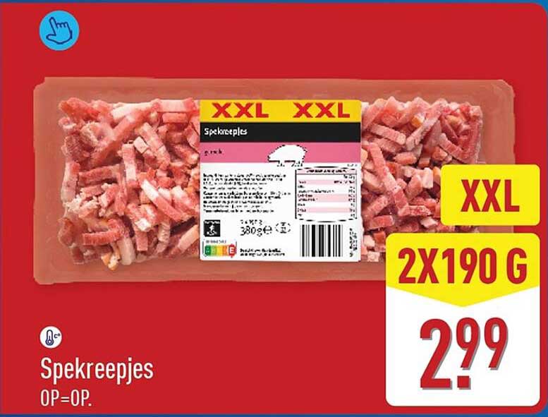 Spekreepjes XXL 2x190 g