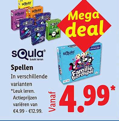 Spellen in verschillende varianten