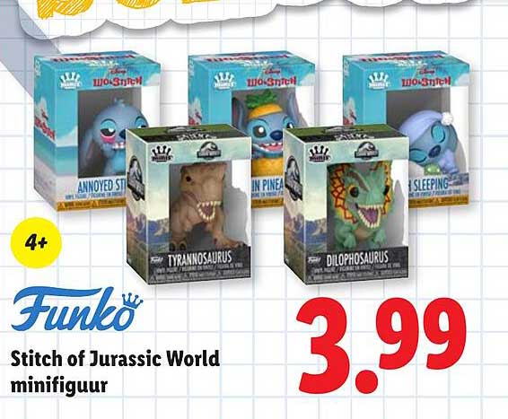Stitch of Jurassic World minifiguur