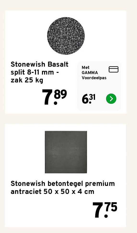 Stonewish Basalt split 8-11 mm - zak 25 kg