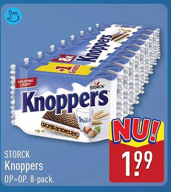 Storck Knoppers OP=OP. 8-pack. 2+1 gratis