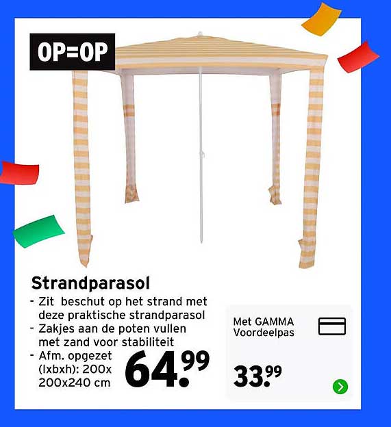 Strandparasol OP=OP