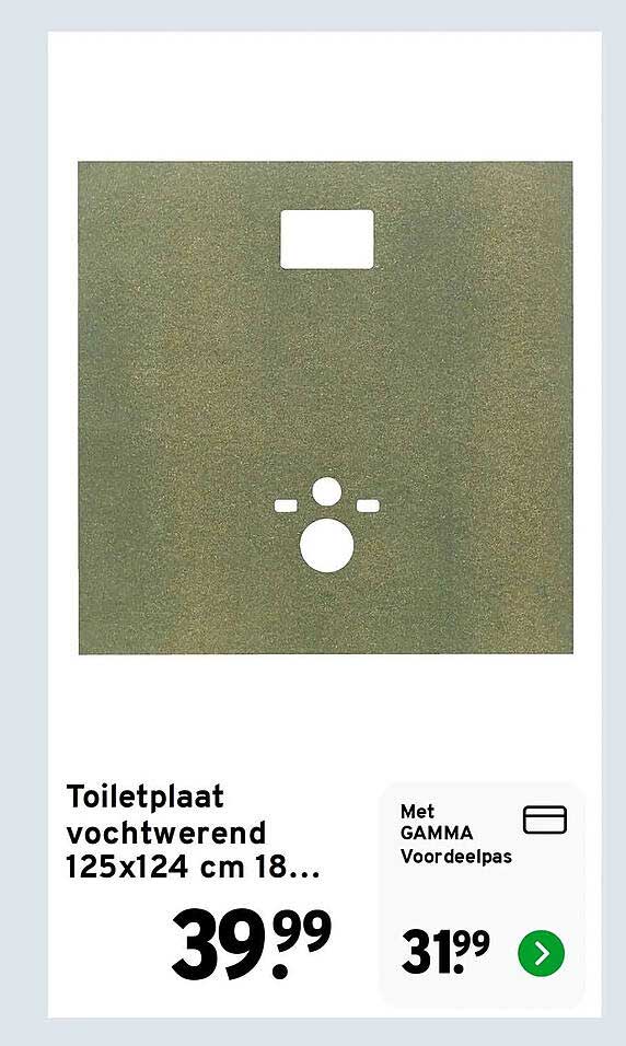 Toiletplaat vochtwerend 125x124 cm 18...