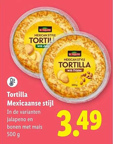Tortilla Mexicaanse stijl