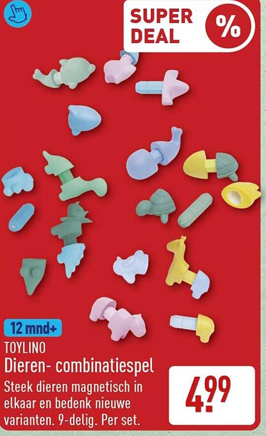 TOYLINO Dieren-combinatiespel