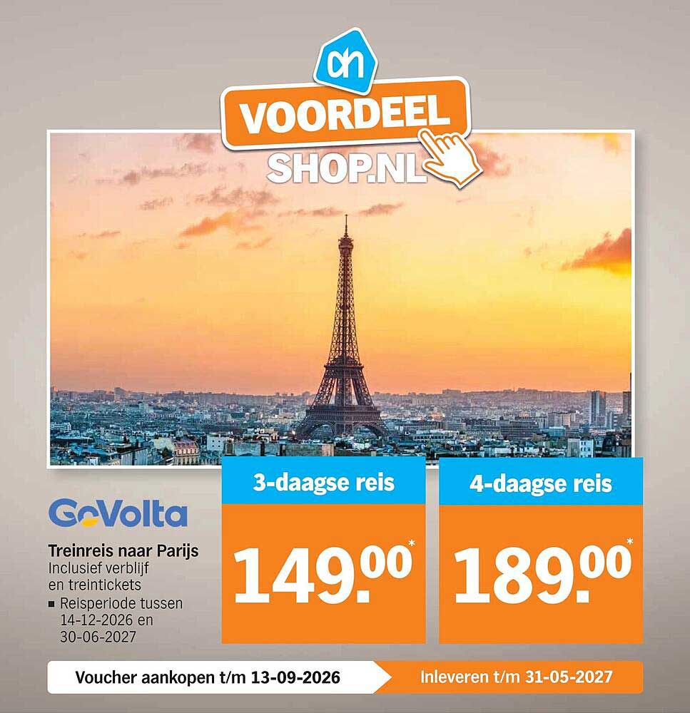 Treinreis naar Parijs inclusief verblijf en treintickets