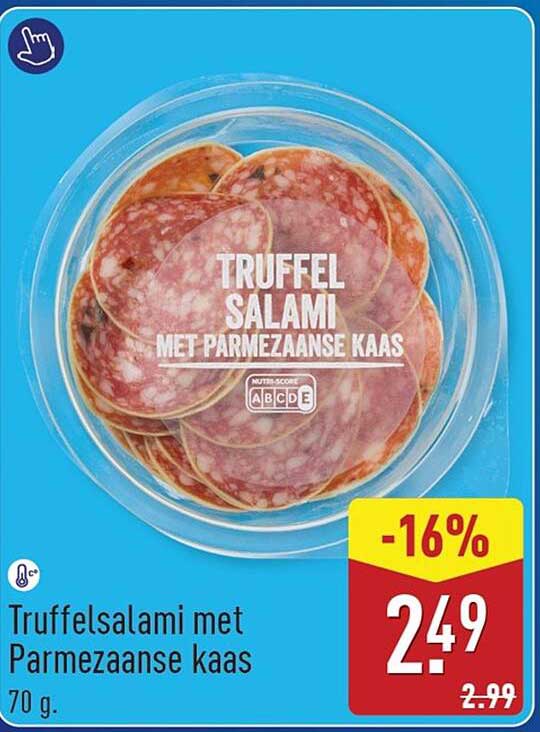 Truffelsalami met Parmezaanse kaas