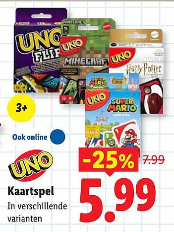 UNO Kaartspel -25%