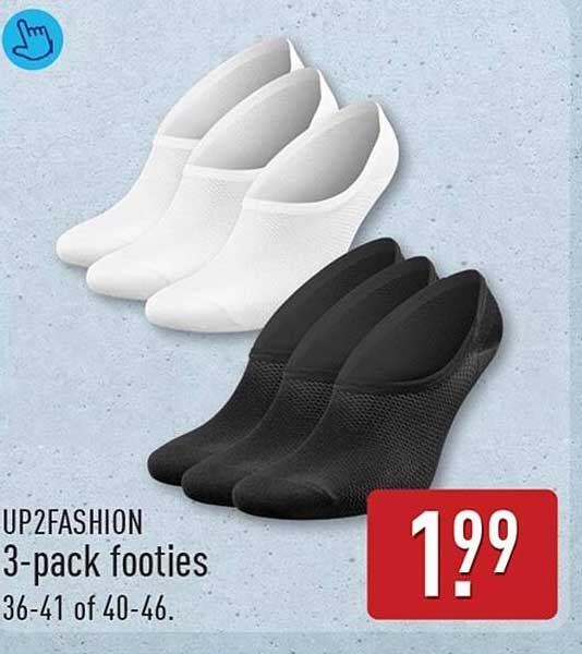 UP2FASHION 3-pack footies