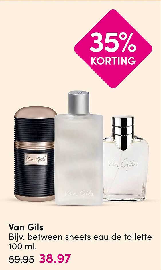 Van Gils Bijv. between sheets eau de toilette 100 ml. 35% korting