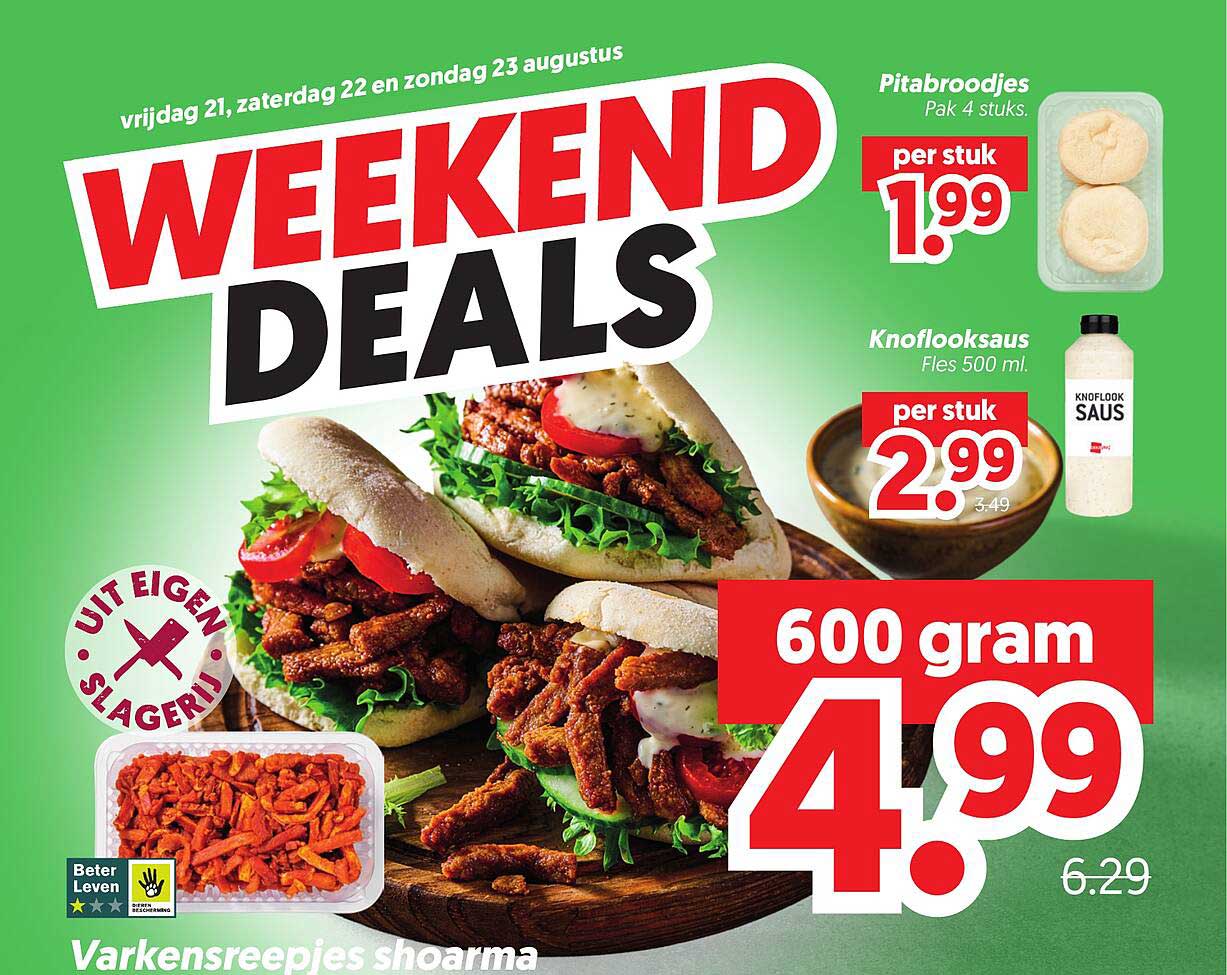 Varkensreepjes shoarma