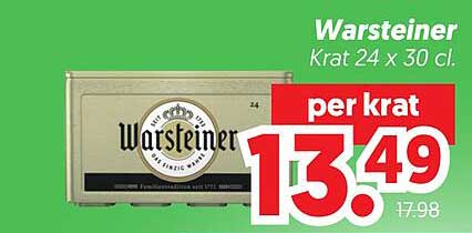 Warsteiner Krat 24 x 30 cl. per krat
