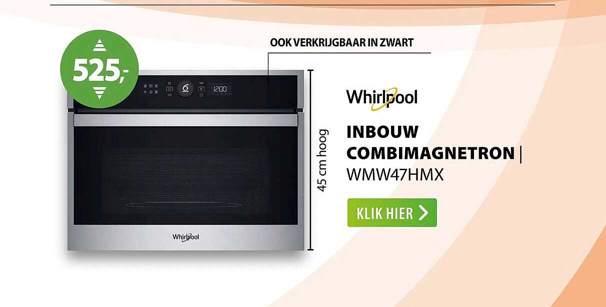 Whirlpool INBOUW COMBIMAGNETRON WMW47HMX