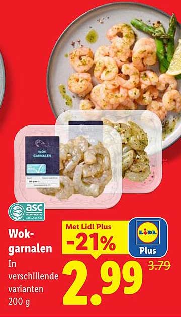 Wok-garnalen
