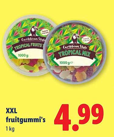XXL fruitgummi's 1 kg